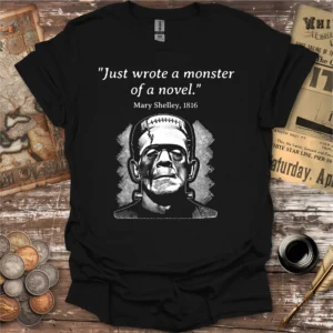 Monster Novel Mary Shelley Quote T-shirt