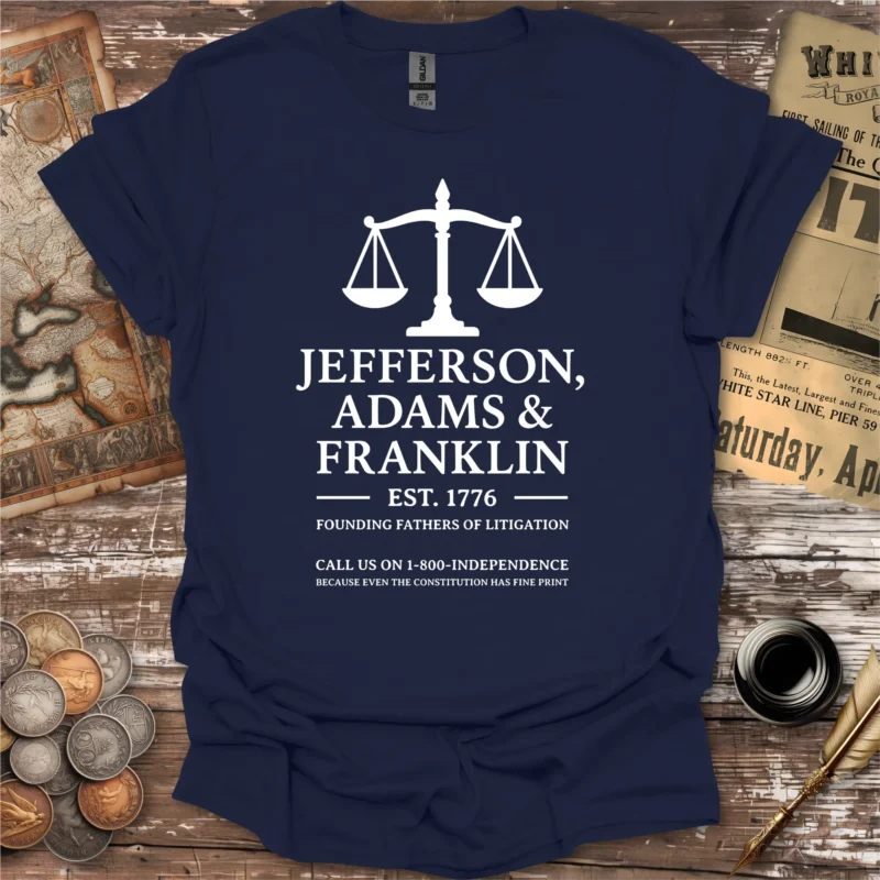 Founding Fathers Of Litigation T-shirt