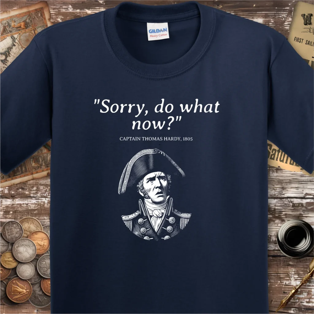 Nelson Thomas Hardy Quote Kids T-shirt – The Humorous History Company