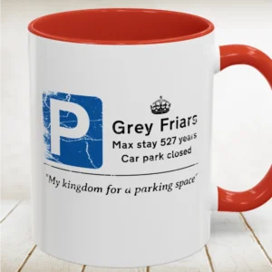 Richard III Car Park Sign Accent Mug