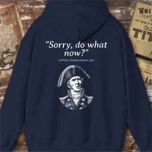 Nelson Thomas Hardy Quote Hoodie, Back Print