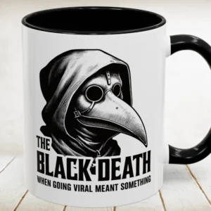 Black Death Going Viral Accent Mug