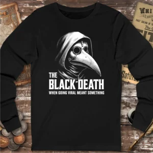 Black Death Going Viral Long Sleeve T-shirt