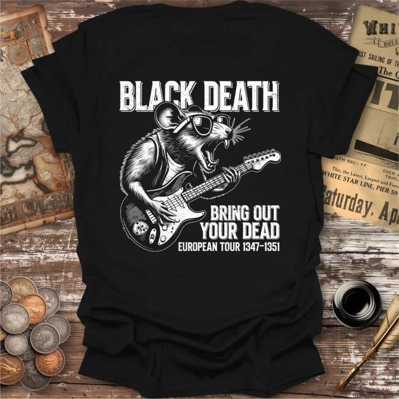 Black Death European Tour T-shirt, Back Print