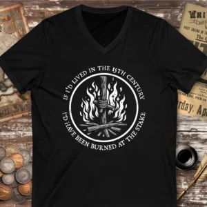 Burned At The Stake V-neck T-shirt