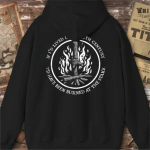 Back Print, Burned At The Stake Hoodie