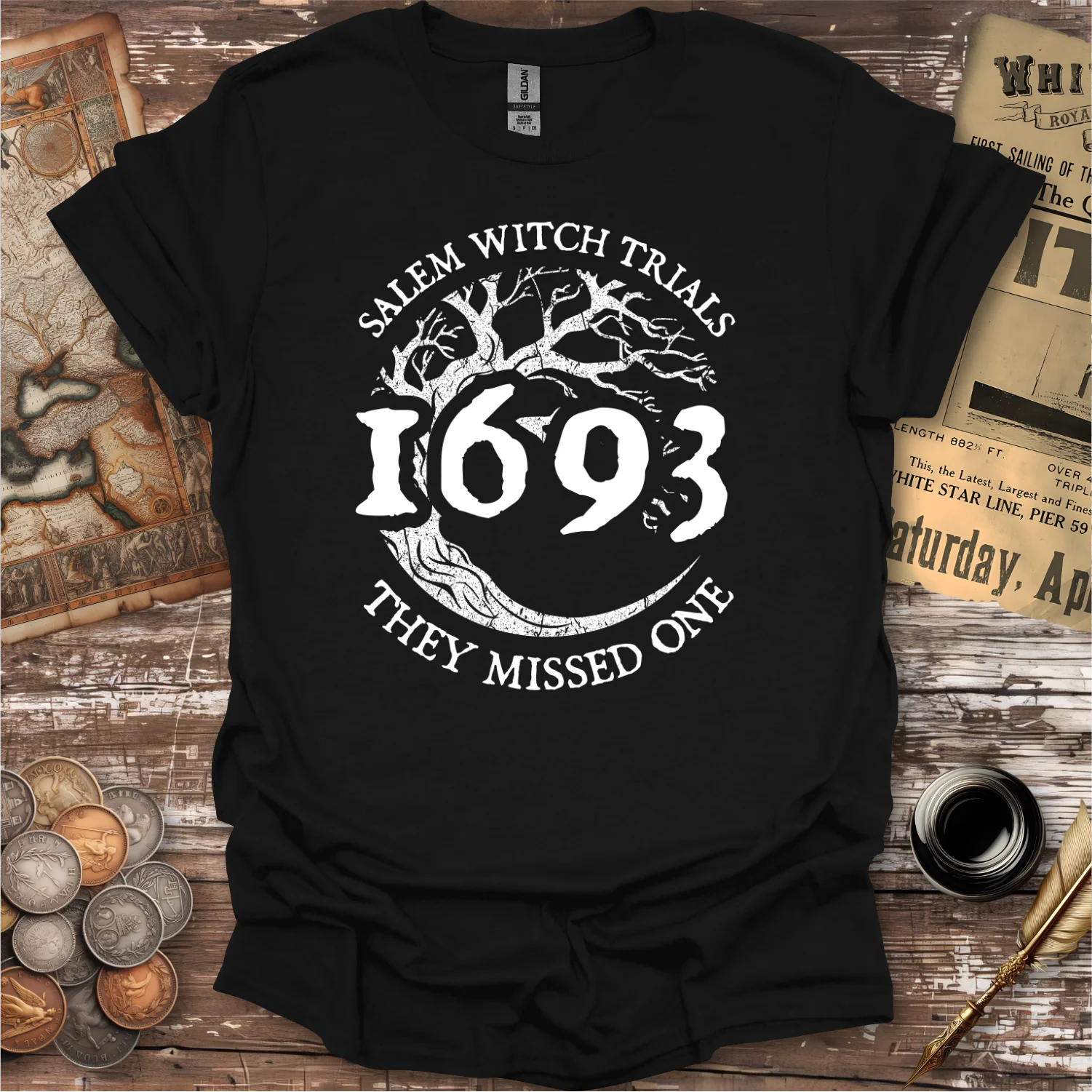 Salem Witch Trials 1693 They Missed One T-shirt