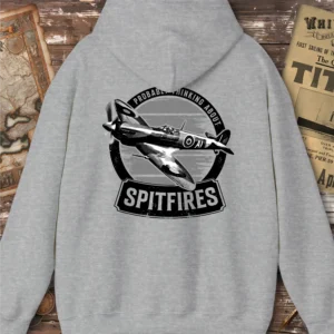 Probably Thinking About Spitfires Hoodie, Back Print