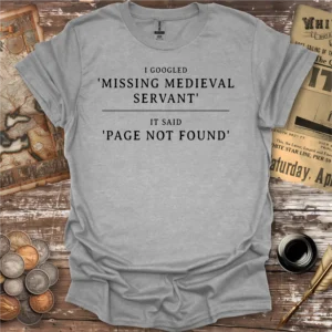 Medieval Page Not Found T-shirt