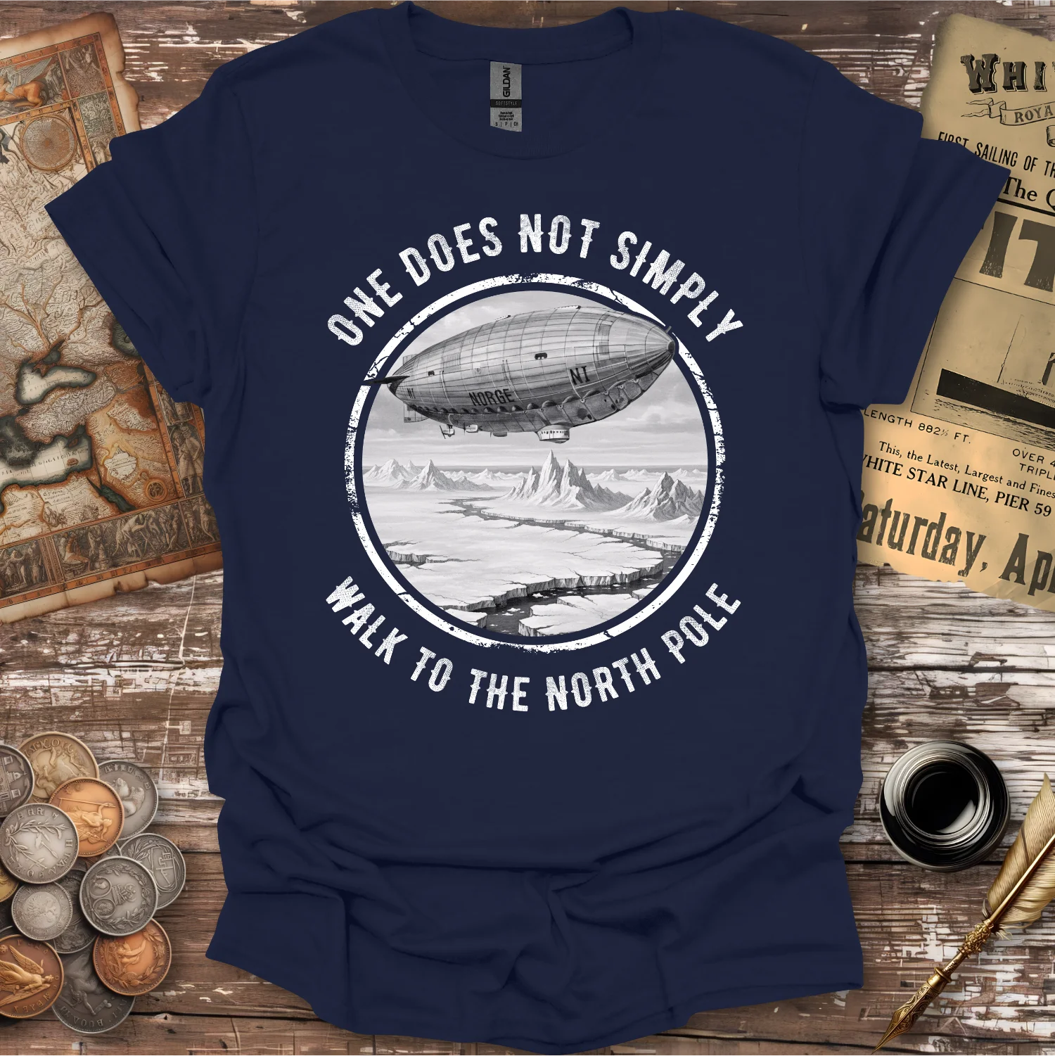 Amundsen North Pole Norge T-shirt