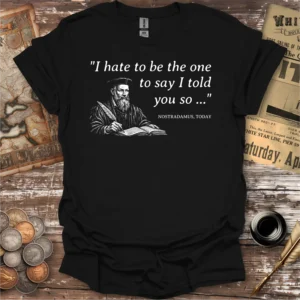 Nostradamus Told You So T-shirt