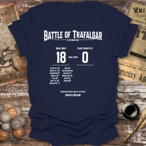 Back Print, Battle Of Trafalgar Football Match T-shirt