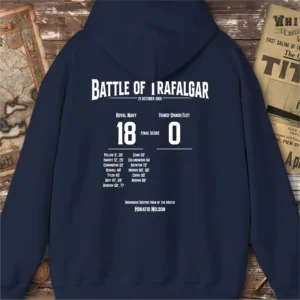 Battle Of Trafalgar Football Match Hoodie, Back Print