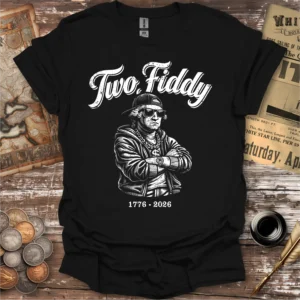 Two Fiddy American Independence T-shirt