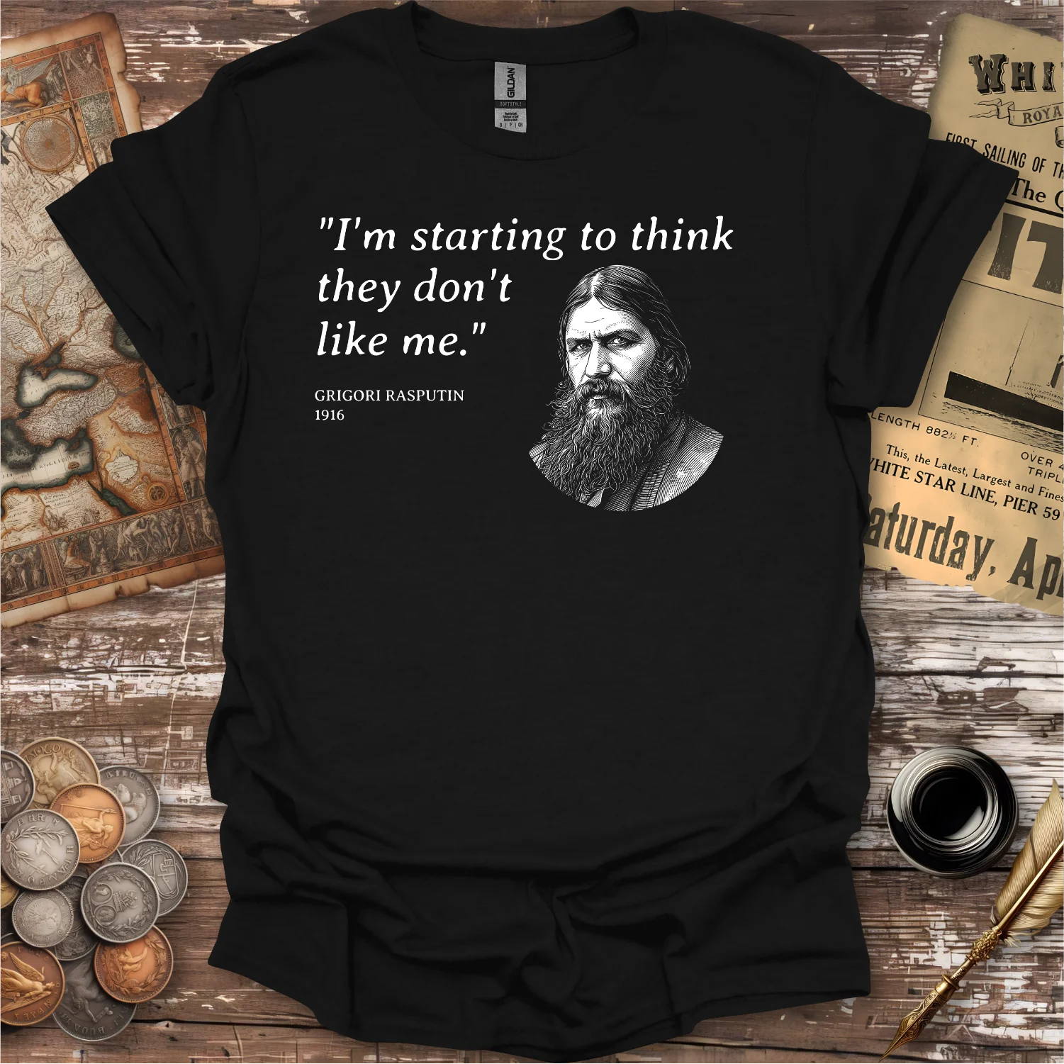 Rasputin Don't Like Me Quote T-shirt