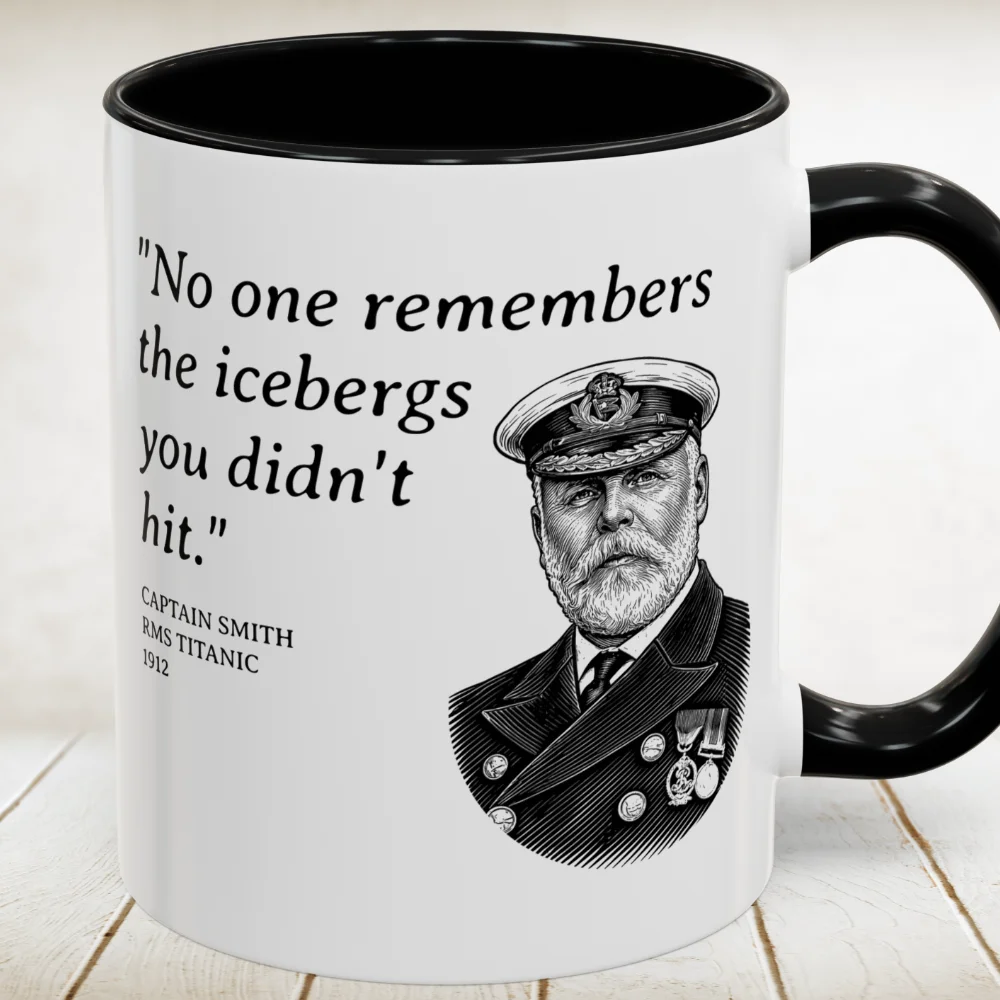 Titanic Captain Smith Iceberg Quote Accent Mug