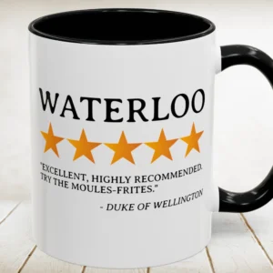 Waterloo Review by the Duke of Wellington Accent Mug