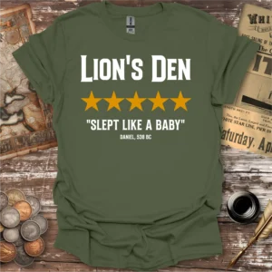 Lion's Den Review By Daniel T-shirt