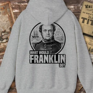 What Would Franklin Do Hoodie, Back Print