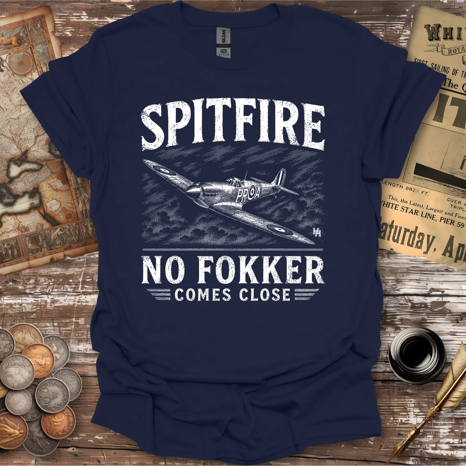 Spitfire No Fokker Comes Close T-shirt