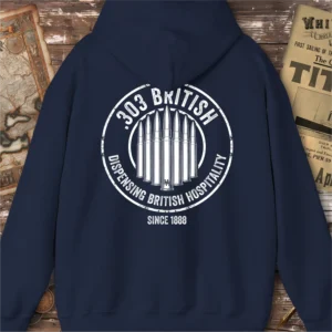 .303 British Dispensing British Hospitality Hoodie, Back Print