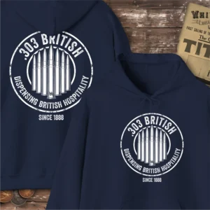 .303 British Dispensing British Hospitality Hoodie, Front and Back Print