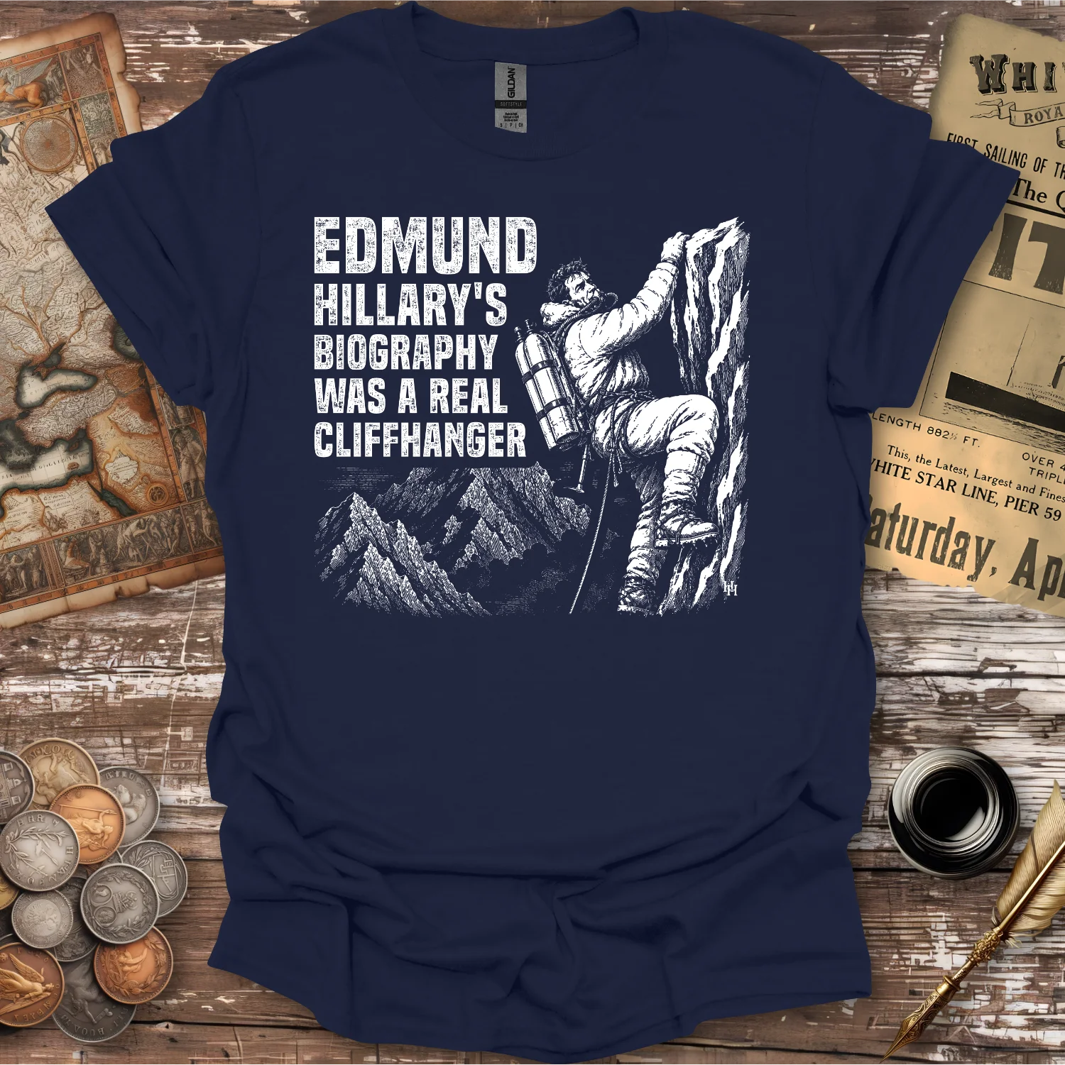 Edmund Hillary Cliffhanger T-shirt
