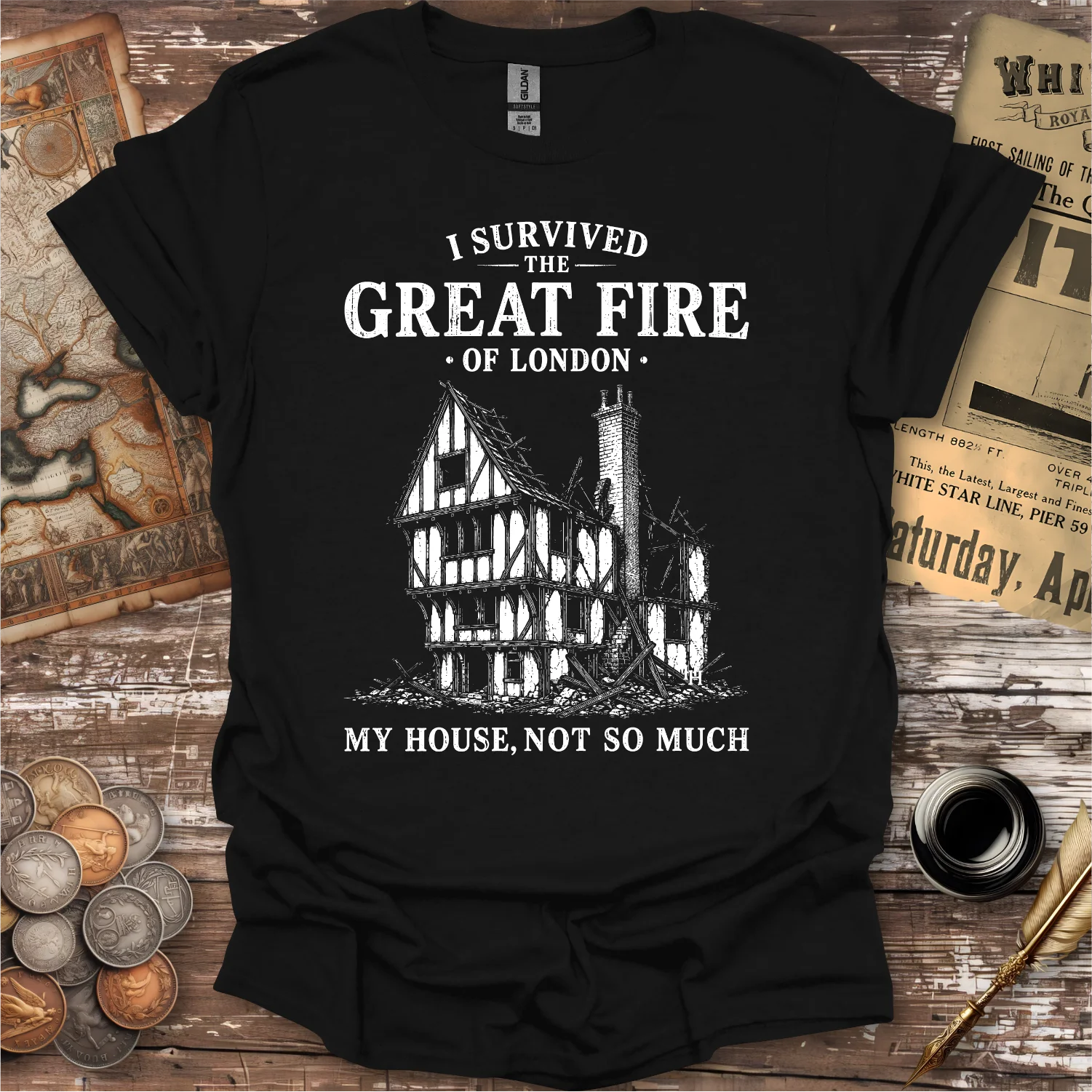 I Survived The Great Fire Of London T-shirt