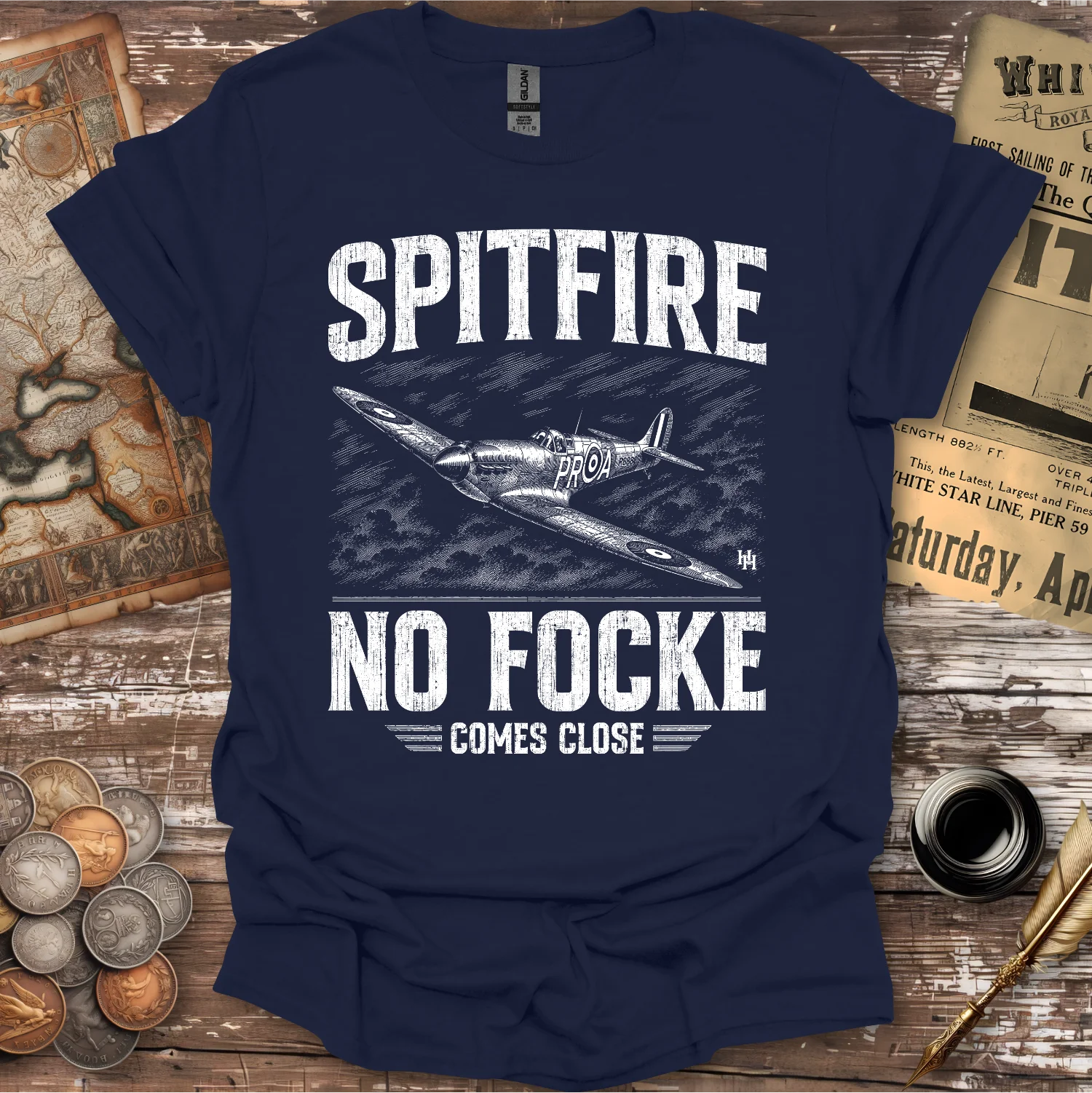 Spitfire No Focke Comes Close T-shirt