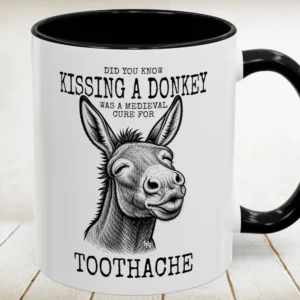 Kissing A Donkey Accent Mug