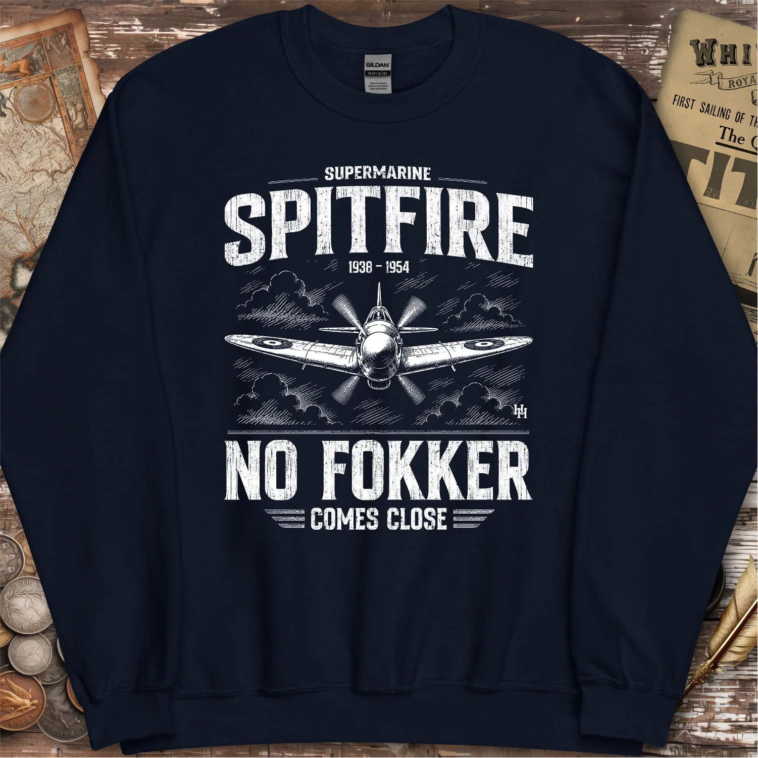 Supermarine Spitfire No Fokker Comes Close Sweatshirt