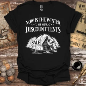Shakespeare Discount Tents Camping T-shirt