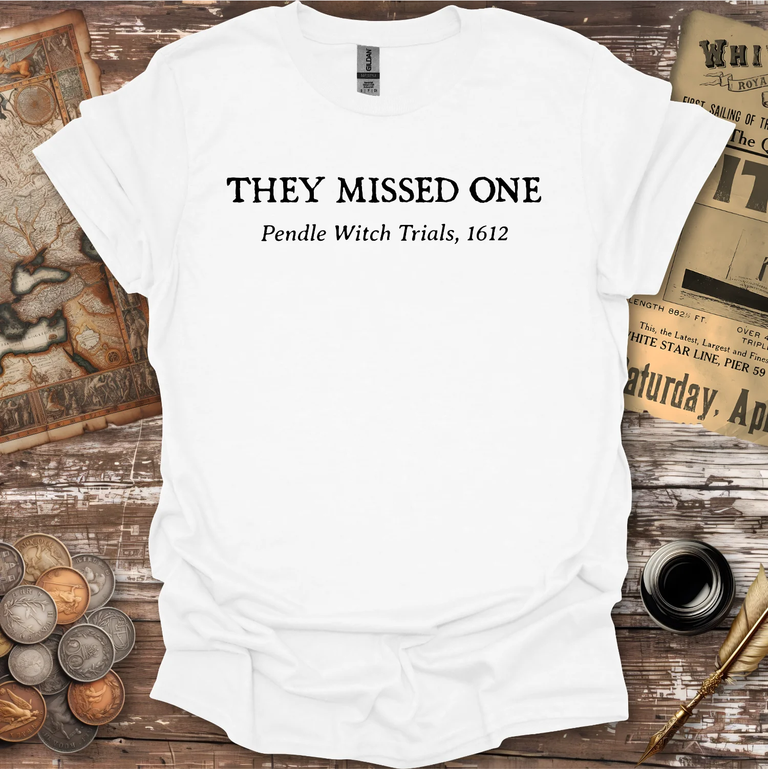 They Missed One Pendle Witch Trials 1612 T-shirt